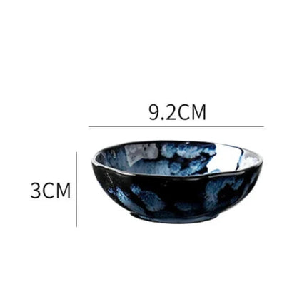 Service de Table Blue Nebula – Élégance Cosmique pour Vos Repas (10 pièces)