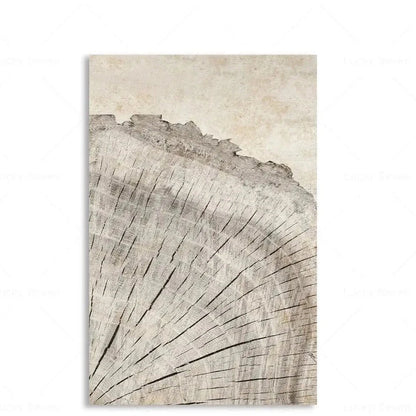 Toile Abstraite Cernes d'Arbres – Impression HD