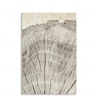 Toile Abstraite Cernes d'Arbres – Impression HD